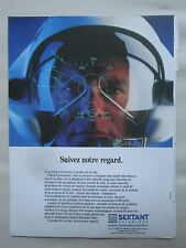 6/1991 PUB SEXTANT AVIONICS HELMET VISUAL HELMET TIGER HELICOPTER FRENCH AD picture