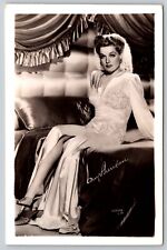 Postcard American Actress & Singer Ann Sheridan (gown) RPPC U104 picture