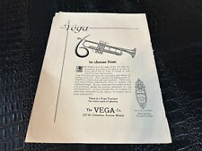 VINTAGE MAGAZINE AD #A072 - 1920s - MUSICAL INSTRUMENTS -VEGA - TRUMPET picture