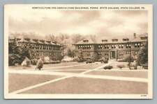 Horticulture & Agriculture Hall PENN STATE University PSU Vintage Curteich 1940s picture