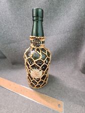 Vintage Julius Wile Imported Italian Sherry bottle wickered Green Bottle picture