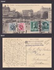 BELGIUM, Postcard, Brussels, Place Rogier et du Boulevard Adolphe Max picture