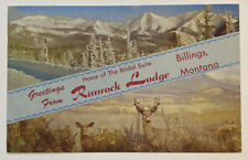 Greetings from Rimrock Lodge, Billings Montana, 1950s, Vintage Postcard picture
