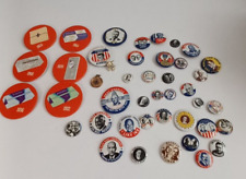 Lot of 41 Vintage Kleenex & Presidential 1968 Campaign Pin Button Badge Pinbacks picture