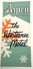 1950s Westerner Hotel Aspen Colorado Advertising Travel Brochure picture