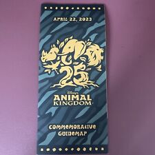 Disney’s Animal Kingdom 25th Anniversary Dated Commemorative Guide Map 4/22/23 picture