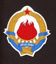 SFRJ Yugoslavia Coat of Arms Die Cut Sticker 3.5