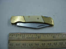 Comanche 440SS Brass Bone Single Blade locking Knife picture
