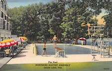 The Pool, Northern Baptist Assembly, Green Lake, WI, Early Postcard, Unused  picture