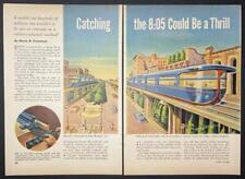 Dream Monorail Concepts John A. Hastings 1954 pictorial Havana Cuba - NY City picture