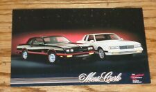 Original 1987 Chevrolet Monte Carlo Postcard 87 Chevy picture