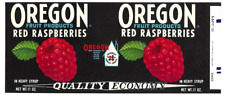 Original OREGON red raspberries can label Oregon Fruit Products Co Salem Oregon picture