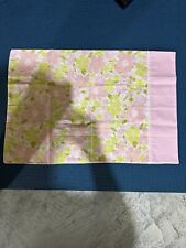 Pair Of Springmaid Wondercale Pink/Green/White Floral Pillowcases picture