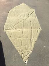 WW2 US Army Shelter Half Pup Tent With Rope Poles And Pins picture