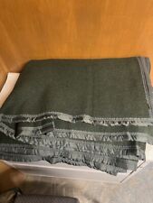 FRENCH MILITARY WOOL BLANKET, USED picture