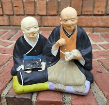 Vintage Japanese Hakata Figurine by Norcrest ~ Old Couple Sitting & Writing picture