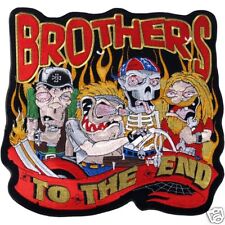 Brothers to The End Embroidered iron on sew on 4 inch PATCH picture
