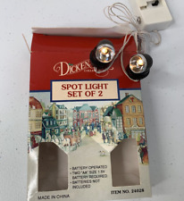 Set of 2 Dickensvale Collectibles by Lemax Spot Lights 24028 Vintage Working picture
