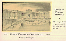 VIntage Postcard-George Washington Bicentennial, 1732 - 1932, WA picture