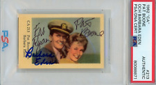 Pat Boone & Barbara Eden 1962 Dutch Gum Series CA #213 Dual Autograph PSA/DNA picture