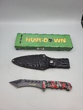 Hunt-Down Knife with Sheath New 9259 Zombie HANDLE picture