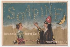 c1880s~Wizard & Crescent Moon~Soapine Soap~Providence RI~Victorian Trade Card picture