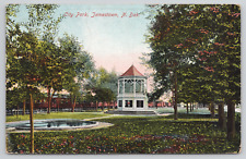 Jamestown North Dakota City Park Gazebo Posted 1908 Divided Back Postcard picture
