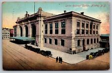 Union Railroad Station Albany NY-Antique Postcard w/Horse Drawn Carriages c 1909 picture