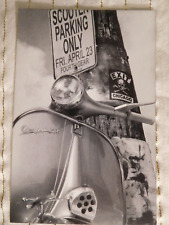 RARE 6 Vespa + Skull on Pole Scooter Parking Only Vint. Chicago '99 Advertising picture