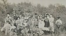 c.1900's Tall Weeds Class Photo Antique RPPC 1910's picture