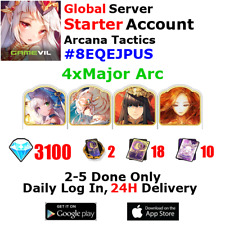 [Global][INST] Arcana Tactics Starter Account 4xMajor Arcana 3100+Jewels #8E picture