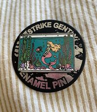 Strike Gently Enamel Pin Pink Mermaid In Aquarium picture