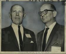 1966 Press Photo C.W. Stokes and Waldemar Nelson at Engineering Society meeting picture