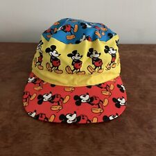 New Vintage 80s Mickey Mouse Walt Disney Painters Cap Panel Hat Youth Size picture