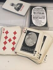 Vintage WC Fields Playing Cards Set Ways To Cheat Novelty Deck Storage Case picture