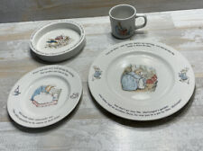 4pc Wedgwood Peter Rabbit 2 Plates Bowl Mug Cup Set Frederick Warne Co. England picture