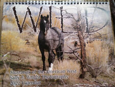 MISPRINT cover- 2023 WILD, Mustangs of the American West 13 month horse calendar picture