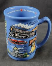 3D GRAPHICS Pennsylvania Blue Relief Coffee Cup #TA2 picture
