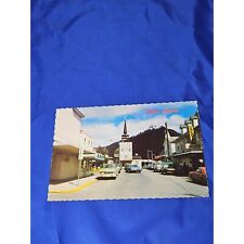 Sitka Alaska Main Street St Michael's Cathedral Postcard Chrome Divided picture