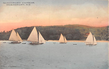 1920's? Sail Boats in Northport Harbor Northport LI NY post card picture
