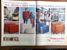 1957 Samsonite Luggage Ad San Francisco Paul Bunyan Country Williamsburg picture