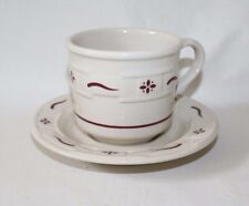 Longaberger Traditional Red Tea Cup and Saucer Sets picture