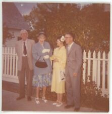 c1960 Photo OR Oregon 4 Older People White Picket Fence Houston Family -Amundson picture