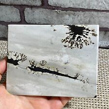 Rare Chinese Natural formation Ink painting scenery Stone Mineral specimen 242g picture