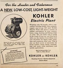 1949 Print Ad Kohler Electric Plant Generators Light Weight Kohler,Wisconsin picture
