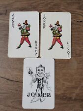 Lot of THREE Joker Playing Cards  1 picture