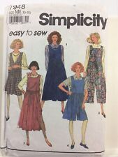 1992 Simplicity 7948 VTG Sewing Pattern Women Jumpers 2 Lengths Size NN 10 16 picture