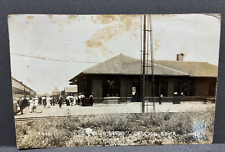 Postcard RPPC Union Depot Sheldon Iowa picture