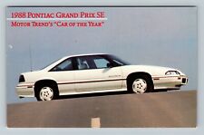 1988 Pontiac Grand Prix SE Automobile, Vintage Postcard picture