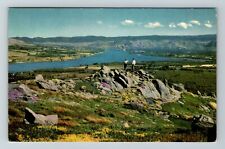 WA-Washington Wenatchee Valley Aerial Scenic View Landscape Vintage Postcard picture